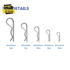 38pcs Cotter Pin Assortment Kit  Hitch Pin Clip R Clips Retaining Pins Tractor C