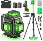 Elikliv 4d 16line Rotary Laser Level Self Leveling  tripod  receiver 2x3600mah
