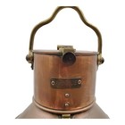 Antique Vintage Meteorite 121389 Ship Lantern Copper Red Glass Nautical Maritime