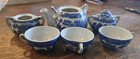 Vintage Blue Willow Children   s Tea Set Pieces 6   Made In Japan 3 Mini Cups Read
