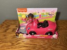 Fisher-price Barbie Little People Convertible Car   2 Figures New