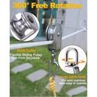 M20 Pulley Block Set 4 Pack 2 Single 2 Double Pulley 304 Stainless Steel Wire