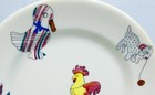 Rare Vintage Syracuse China Child s Plate Dog Doll Duck Toys Stuffed Animals   