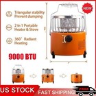 2-in-1 9000 Btu Portable Propane Heater With Handle  Outdoor Heater   Gas Stove