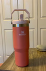 Stanley Iceflow Stainless Steel Tumbler  Grapefruit 30 Oz minor Scratch 