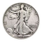 Walking Liberty Half Dollar 90  Silver Very Good To Fine Random Date