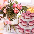 3 Tier Cupcake Stand Tower White Dessert Display Holder For Party 2 Pack