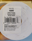 New Raffle Tickets Roll 1000 Marquee 50 50 Style Double Stub Split The Pot White