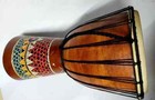 African Drum Wood Vintage Musical Instrument Darbuka Skin Handmade 15 7 In