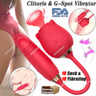 Rose Tongue Sucking Clitoral Vibrator Thrusting Dildo Clit Automatic For Women
