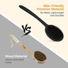 Long Handle Silicone Back Scrubber  Double Sided Bath Body Brush For Shower Men