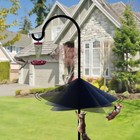 Squirrel Baffle For Bird Feeder Pole - 19 Inch For Shepherd   s Hook  Squirrel Pro