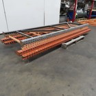 36  X 120  Tall Tear Drop Pallet Racking Uprights Lot Of 4