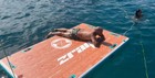 Zray Air Dock Inflatable Floating Swim   Yoga Platform 10 Ft X 6 Ft