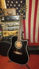 Vintage 1998 Takamine Efg-341c Acoustic Electric Black With Good Hard Case