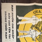 Vietnam War Vietnamese Military Recruitment Poster  qu  n L   c Vi   t Nam C   ng H  a 