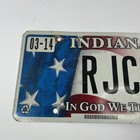 Indiana License Plate Rjc394 In God We Trust 2019 Exp 03-14 Collectible