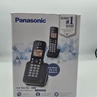Panasonic Kx-tgc352b Cordless Phone System 2 Handsets Call Block Black Dect 6 0