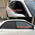 For 2002-2007 Subaru Impreza Wrx Sti 4dr Jdm Style Side Window Visors   Clips