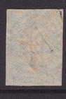 Tasmania Scarce 1857 4d Pale Blue Qv Chalon Imperf Numeral 75 Pmk Sg 36  sa56 