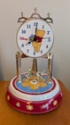 Disney Winnie The Pooh Anniversary Clock Revolving Bees Pendulum Glass Dome