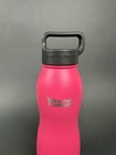Healthy Human Pink Stainless Steel Curve Water Bottle 21 Oz
