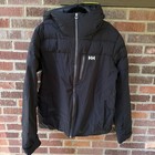 Helly Hansen Lifaloft Insulated Ski Jacket Men s Xl Black Hooded Winter