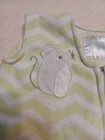 Halo Baby Sleep Sack Size Medium 6-12 Months Fleece Green Zigzag Stripes Mouse