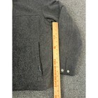 Abercrombie   Fitch Wool Blend Jacket Gray Mens Large Quilted Full Zip Mock Neck