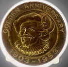 Vintage 1953 Falstaff Beer 50 Years Golden Annviversary 1903-1953 Token 25mm