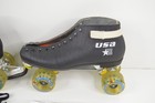 Riedell Usa 122 Skates Sure Grip Invader 7l Plates Kryptonics Route 65 Sz 9 Nice