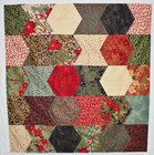 Let It Glow Christmas Handmade Table Quilt Embellished With Metallic Outlines