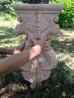Wooden Plaque Carved Dragon Shelf Door Surround Wall Fireplace D  cor 2pcs