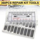 360pcs Watchmaker Watch Band Spring Bars Strap Link Pins Steel Repair Remove Kit