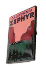 Amtrak California Zephyr  Route Collector Edition Enameled Lapel Hat Pin