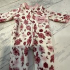 Koala Baby Girls Footed Fleece Zip One-piece Sleeper Floral Pink white 3-6m