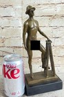 Bronze Sculpture Gay Art Nude Male Statue Signed Figure Cowboy Working Model Nr