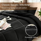 Black Bedding Comforter Set 2   3 Piece Soft Microfiber Twin Queen King Size