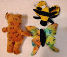 Vtg Salvino   s Bammers 1999 Muhammad Ali Set Of 3 Plush Bears     Butterfly   Bee