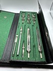 Vintage Drafting Set In Snap Case Germany Drawing Instruments Tool Compass  206
