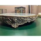Antique Victorian Pressed Glass Lion Repousse Vanity Tray