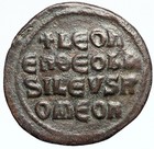 Leo Vi The Wise 886ad Constantinople Follis Medieval Old Byzantine Coin I112195
