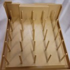 Vintage Sewing Storage Case Caddy 1983 Plastic 11  Tall World Wide Media Usa