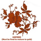 Flowers Gold Style B Overglaze Ceramic Decals