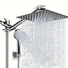 Bathroom Chrome Plated Concealed Stainless Steel Pressurized Shower Shower Set W