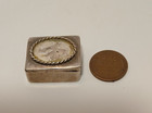 Vintage Snuff Box Repousse Trinket Box