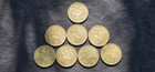 Lot Of 8x 1957-1958 Japanese Silver Coins Japan 100 Yen Showa Emperor Hirohito
