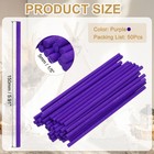 50pcs Wooden Dowel Rods  1 5  X 5 9  Unfinished Craft Rod Sticks purple