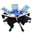5 Color 5 Station Double Rotating Screen Printing Press Machine T-shirt Printer