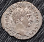 Trajan  ad 98-117  Roman Ar Silver Denarius Coin    Victory Reverse 